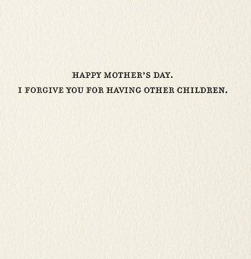 Mother's Day Forgiveness Card