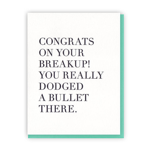 Congrats Breakup Card