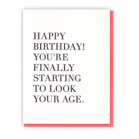 Birthday Age Card