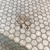 Twisted Hoop and Drop Earrings - Amethyst/Gold