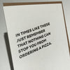 Pizza Letterpress Card