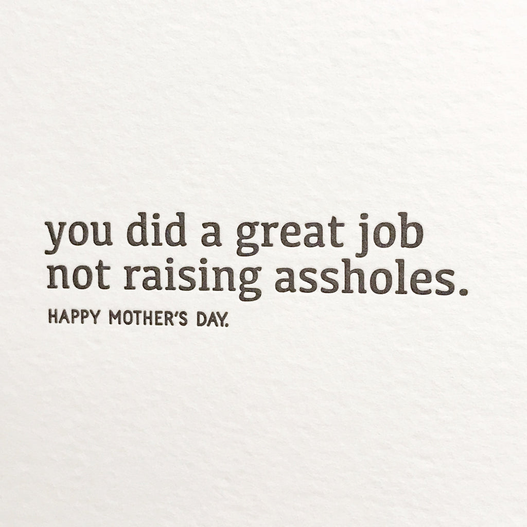 Great Job Mother's Day Card