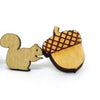 Squirrel and Nut Stud Earrings